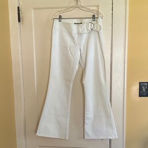 Bongo Jeans Flare Off White Low Rise Denim Pant Size 13 NEW